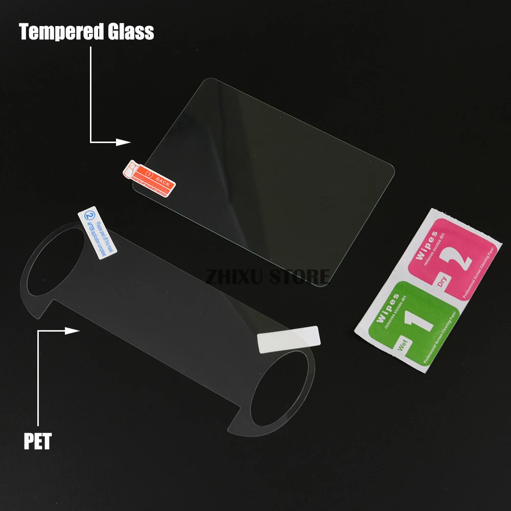 Tempered Glass Clear Full HD Screen Protector Cover Front Back Film Guard for Psvita PS Vita PSV 1000 2000 For PSP1000 2000 3000