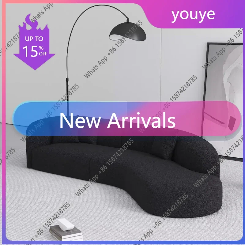 

N67 LZ Individual Minimalist Sofa Aesthetics Designer Leisure High Quality Romantic Living Room Sofas Balcony Muebles Lounge Fur