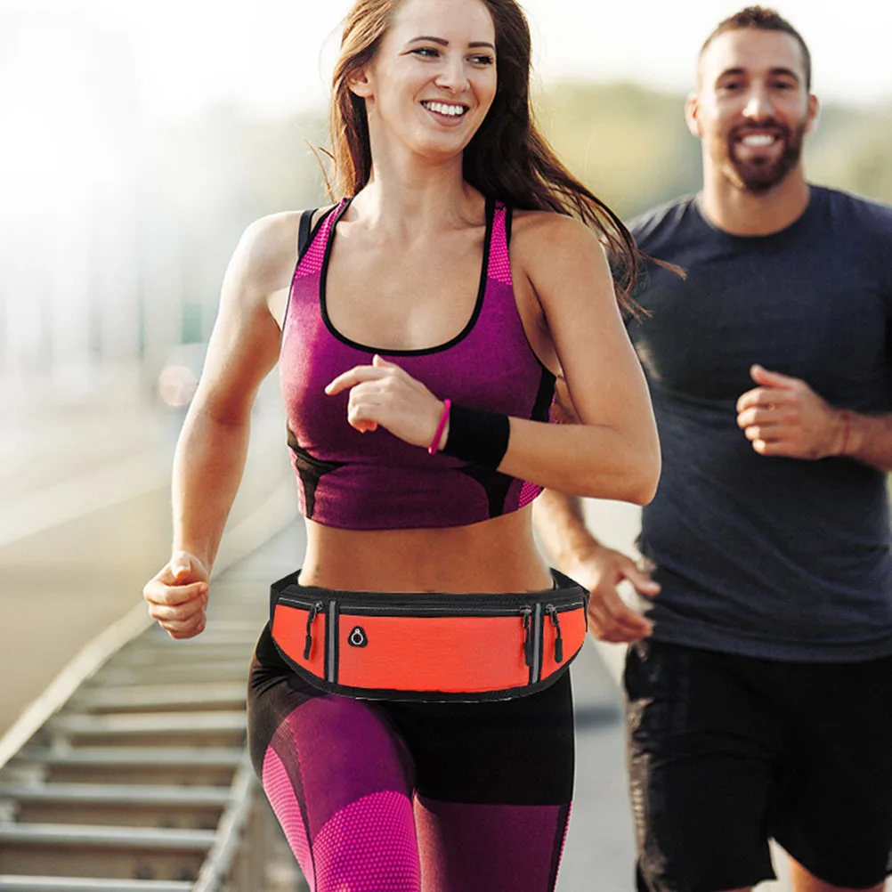 Waterproof Waist Oxford Fabric Multi-Compartment Chest Bag for Men Women Outdoor Fitness Phone Storage