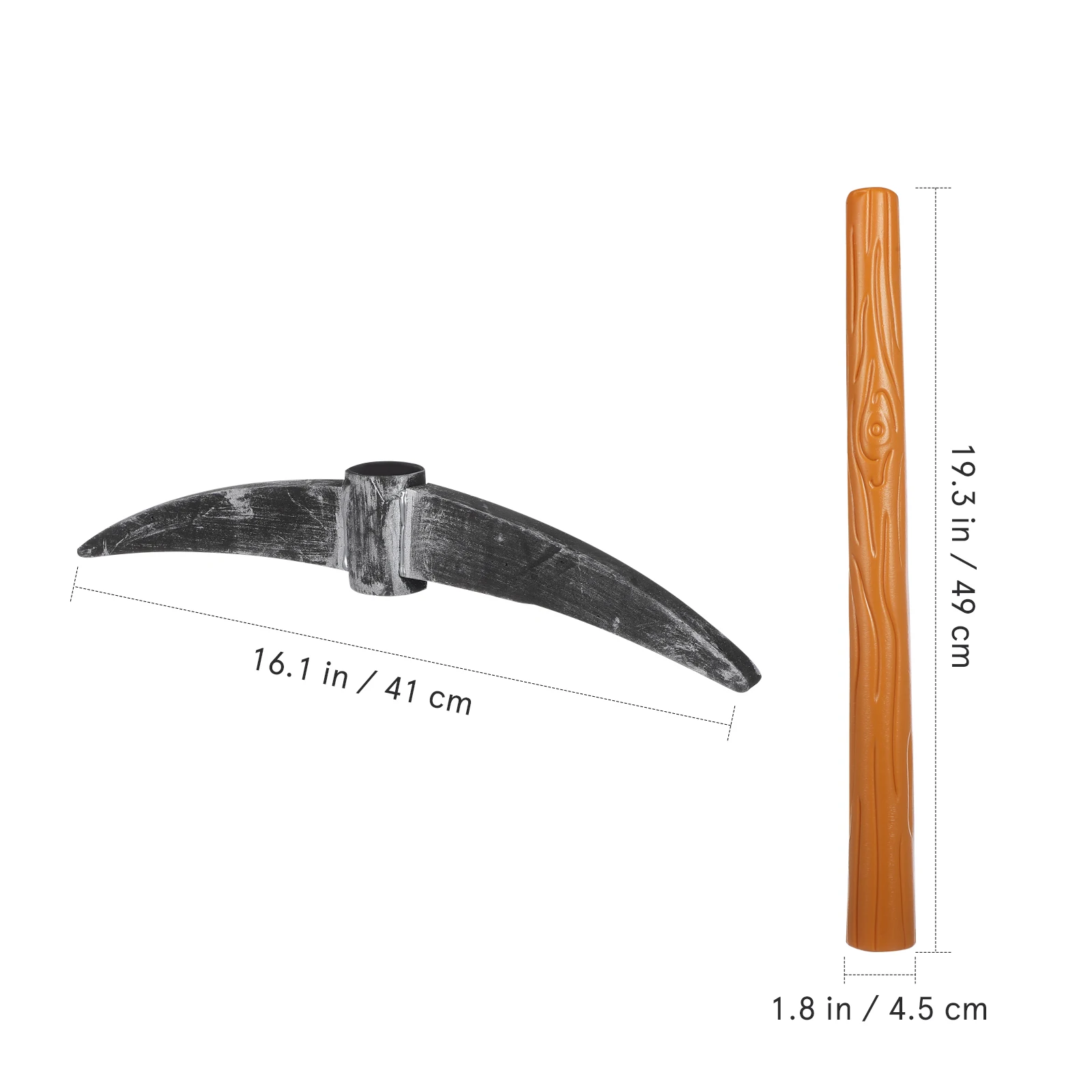 دعامة فأس وهمية من البلاستيك الإسفنجي على شكل إبداعي متينة لتزيين كشك الصور الفوتوغرافية لأداء الحفلات #6