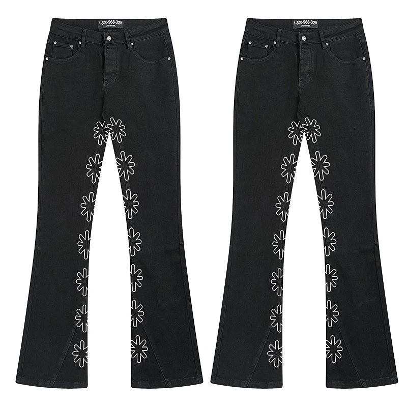 

Мужские и женские повседневные джинсовые брюки Lost Shdws, оригинальная бирка, высококачественные уникальные однорядные джинсы с микропроцектильными пуговицами LOSTSHDWS