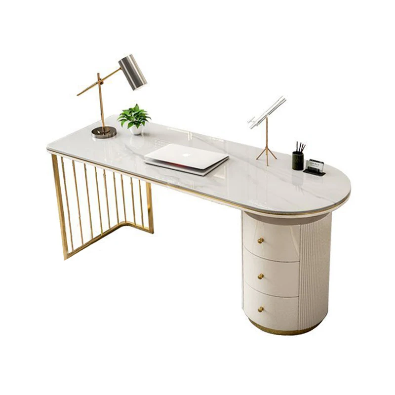 

Light luxury computer desk Modern minimalist writing desk Oral outpatient beauty salon Medical beauty consultation