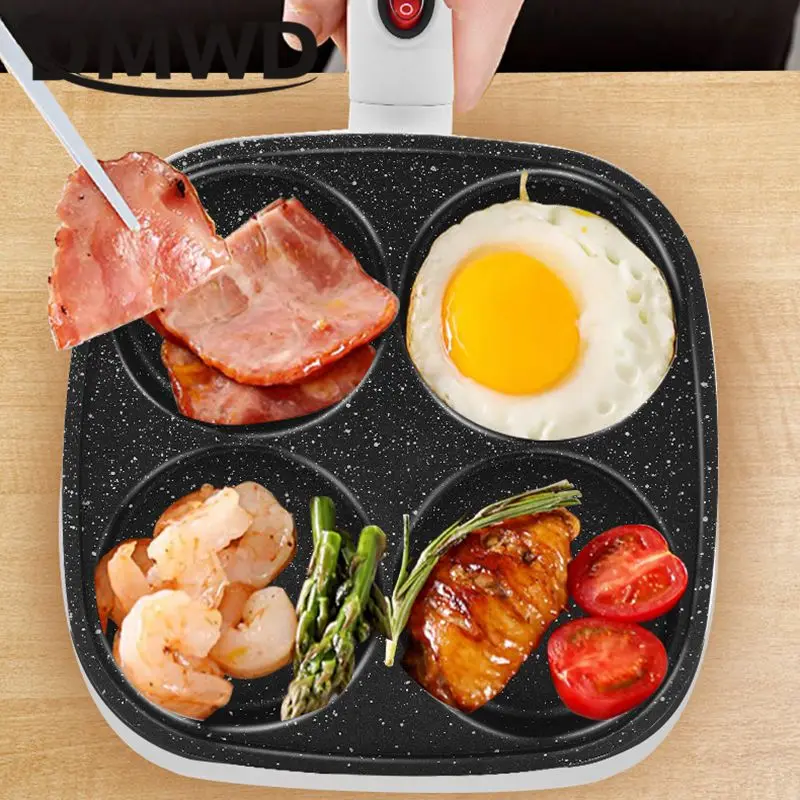 Non-stick Egg Burger Maker Kitchen Multifunctional Breakfast Maker Household Pancake Pan Omelette Steak Pan Temperature control