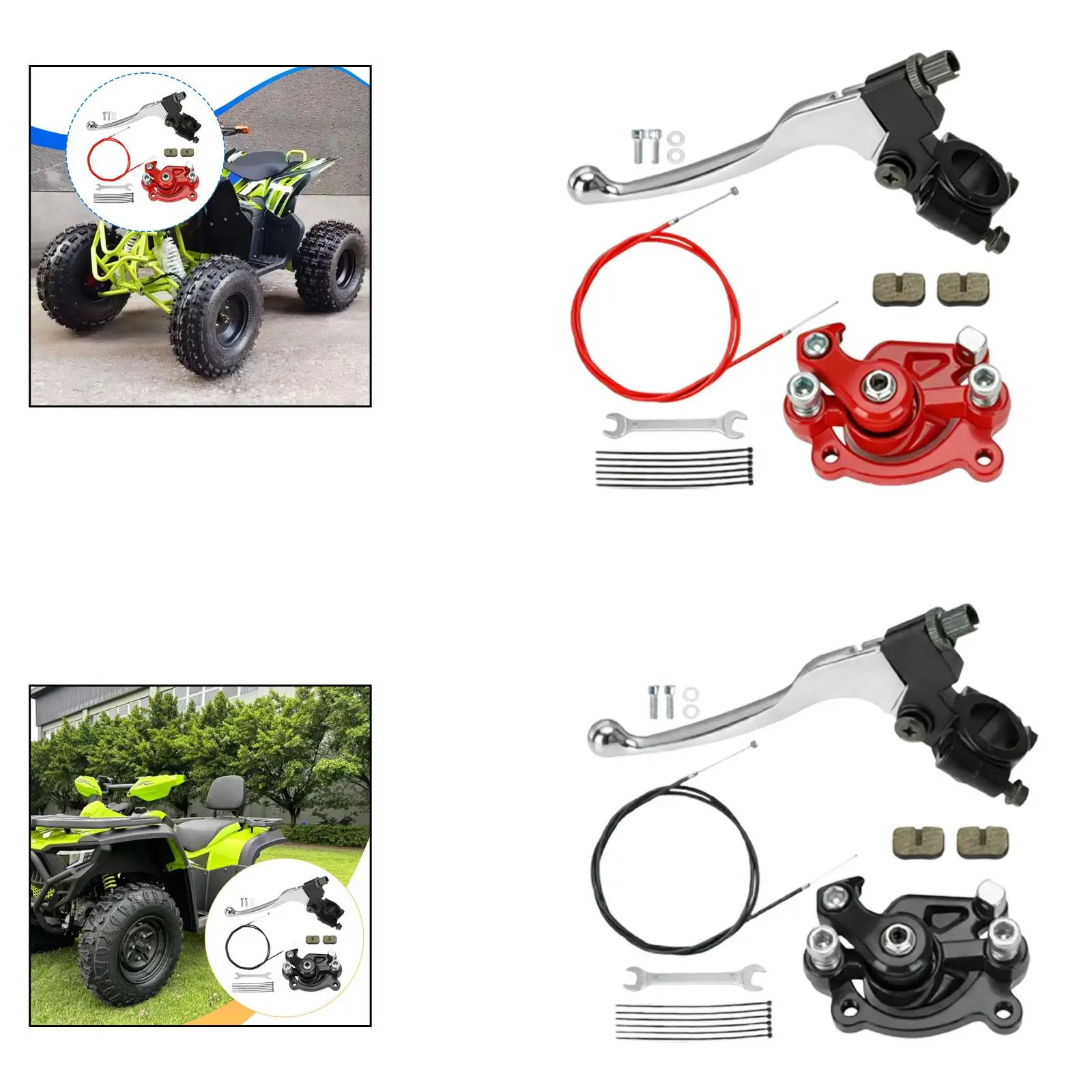

7/8 Inch Handlebar Mini Bike Brake Lever Hydraulic Clutch Caliper Kit Universal for ATV Scooter