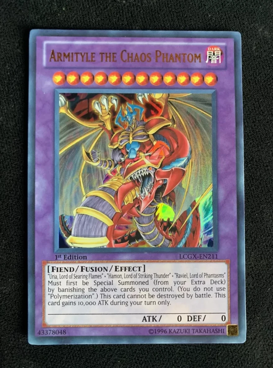 

Yugioh KONAMI Duel Monsters TCG LCGX-EN211 Armityle the Chaos Phantom Ultra Rare English 1st Edition Collection Mint Card