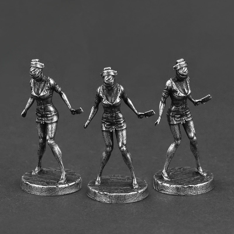 ممرضة الجمال مثلث رئيس الجندي المعادن عمل أرقام اللعب نموذج سطح المكتب سيارة الداخلية زخرفة الملحقات المنتج النهائي