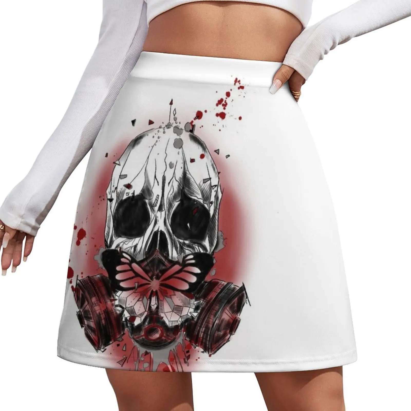 

scull Mini Skirt sexy short mini skirts skirt for women korean style clothes Female skirt