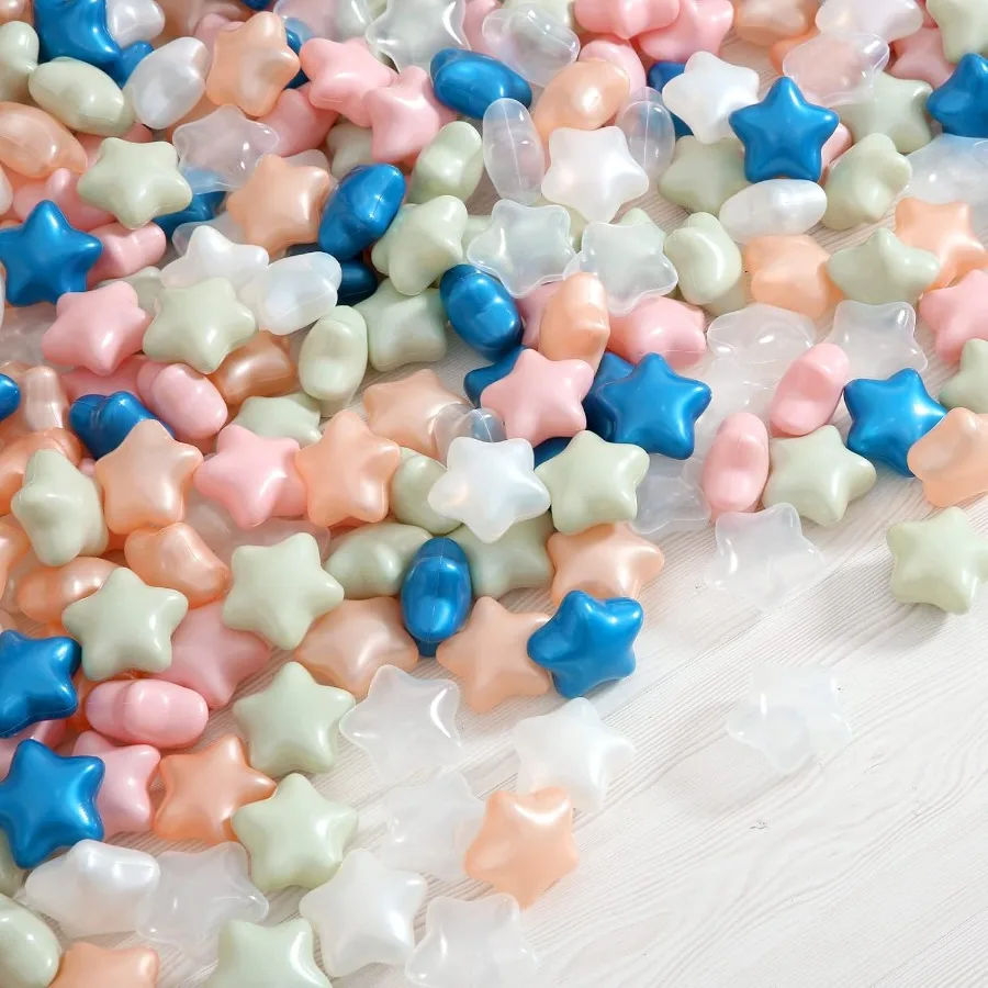 Bolas para niños pequeños, paquete de 100, bolas de plástico blando no tóxicas a prueba de aplastamiento para fiesta de parque infantil de piscina de cumpleaños de 1 a 5 años