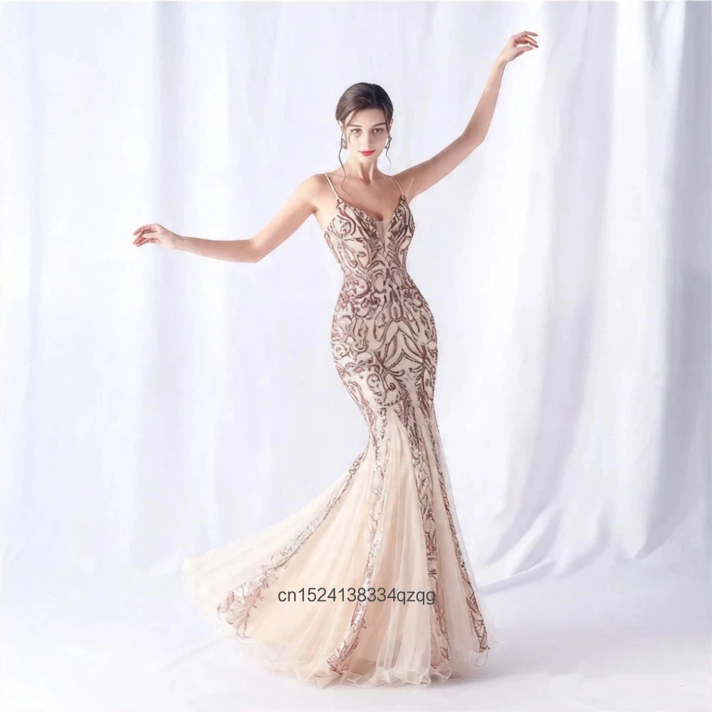 

Modern Dance Dress Flower Bead Mesh New Product High End Evening Dance Party Dress for Women's Stage Performance Walk Show