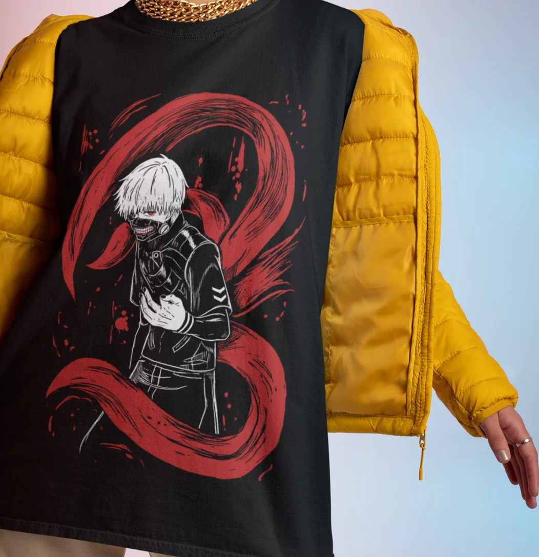 Tokyo Ghoul T-Shirt Ken Kaneki Anime Shirt Touka Kirishima Juuzou Tshirt Eto Tee