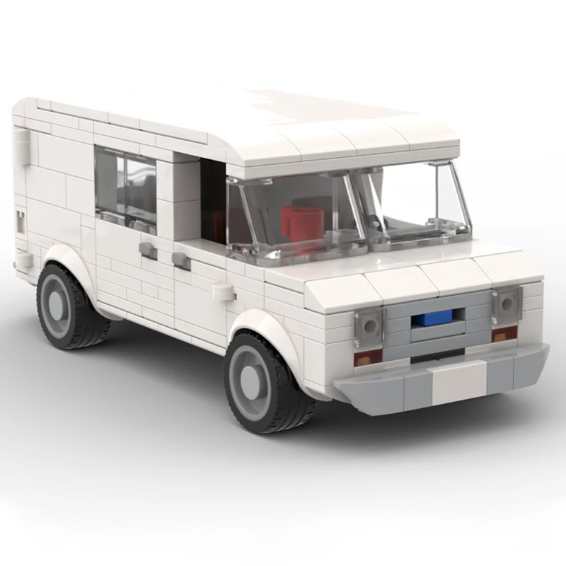 

288 шт., суперкар City Champions MOC 1989 Econoline Van, строительные блоки, сделай сам, классическая модель автомобиля, сборная игрушка для детей и коллекционеров
