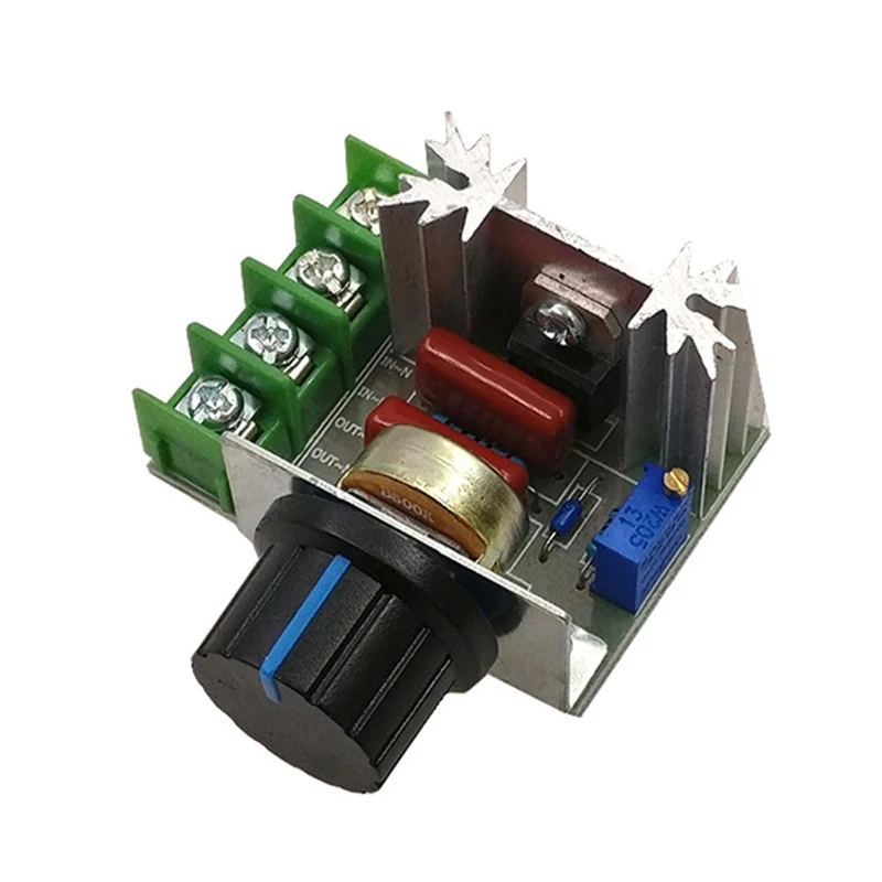 1Pc 2000W SCR Voltage Regulator Speed Controller Thermostat Voltage Regulator Module.