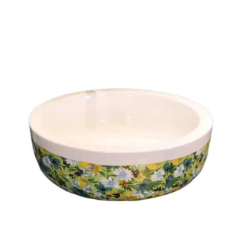 

Art basin on the stage Ceramic round hand wash face basin Wash basin Household bathroom European style