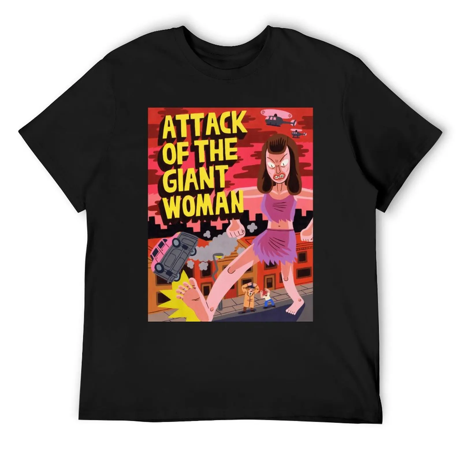 

Giant Woman Attack! T-Shirt graphic t shirts for a boy graphic tee shirt cotton t shirt men