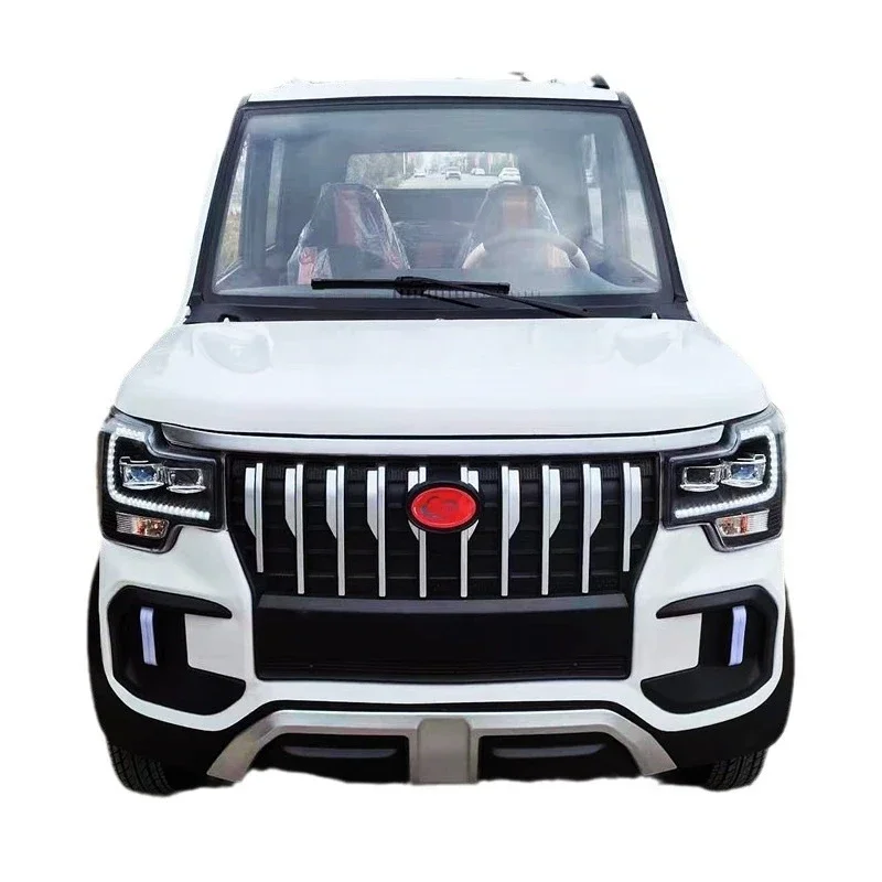 

Double-row passenger and cargo dual-purpose oil-electric air-conditioning vehicle, four-wheel electric