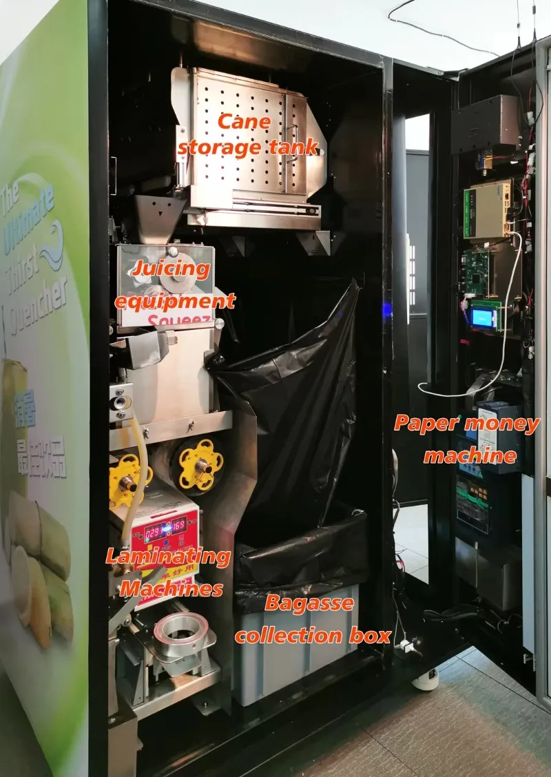 24 Hour Service Sugar Cane Vending Machine with Deliciously Fresh Sugarcane Juice Anytime High Quality Vending Machine