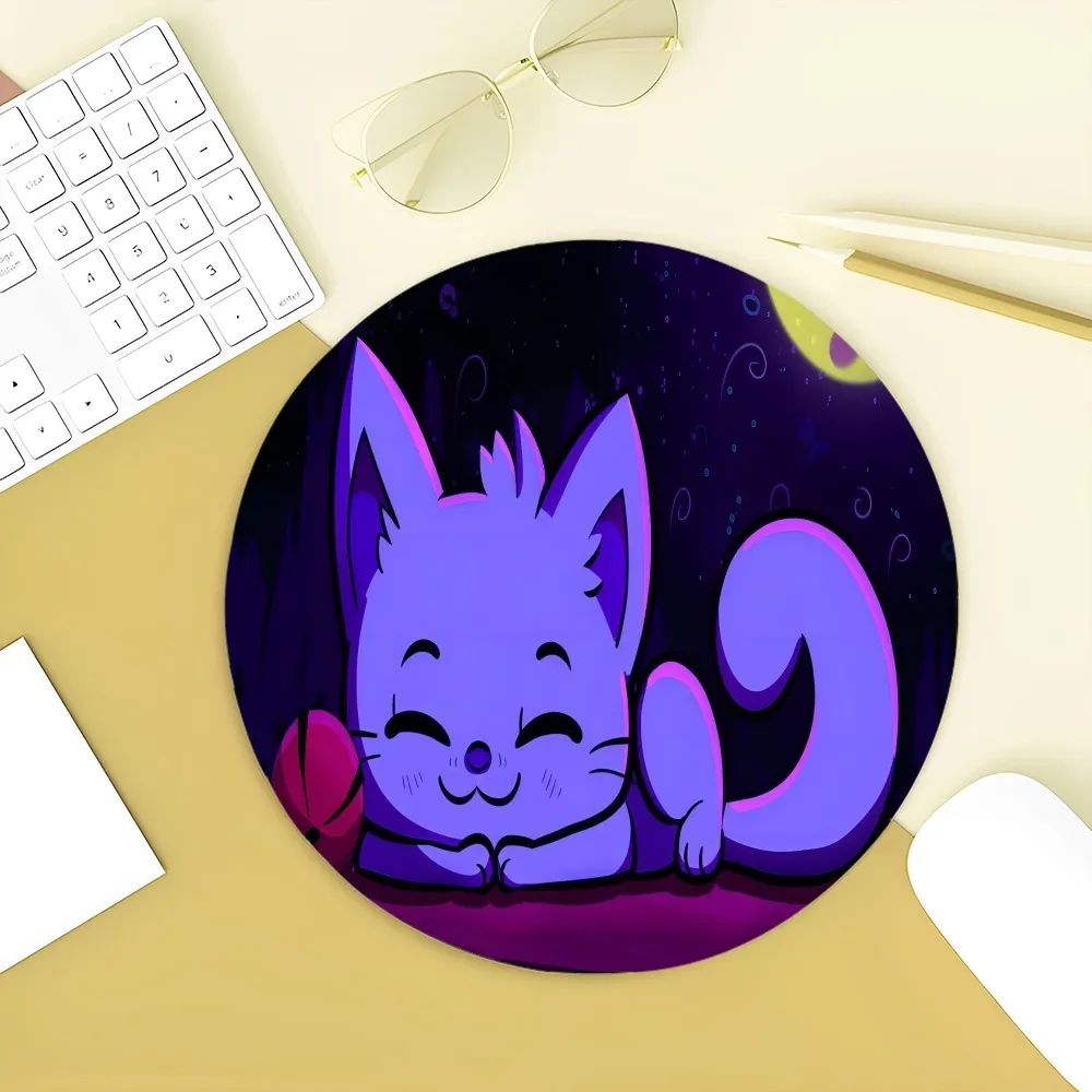 H-Huggy-W-Wuggy  Animation Round Keyboard Mat Table Mat Students Cabinet Gamer Desktop Mousepad Cup Mats Deskpad Home Decor