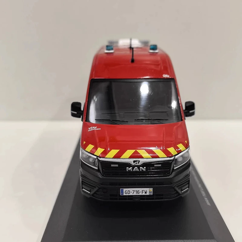 ODEON 1:43 Scale Fire Engine Model Alloy Simulation Car Model Static Collection Decorated Holiday Gifts Toys Souvenir Gift