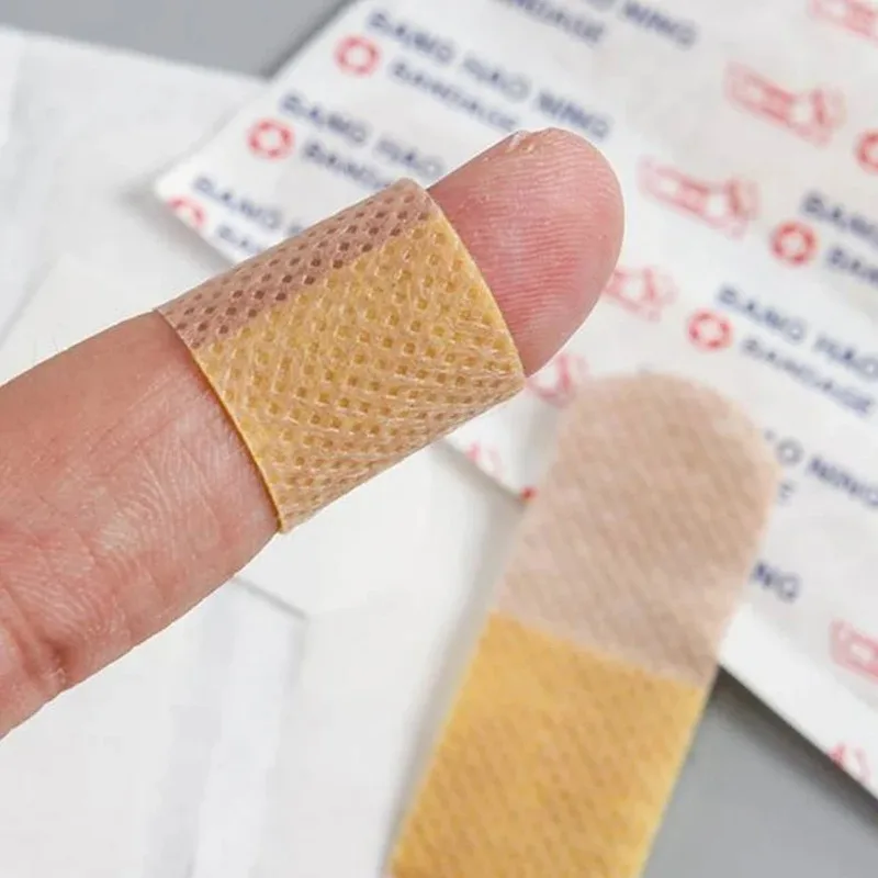 50/100Pcs Waterproof Breathable Cushion Adhesive Plaster Wound Hemostasis Sticker Band First Aid Medical Gauze Bandage Band,aids