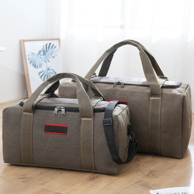 

Canvas Travel Bag Men's Bapa Lage Handbag Outdoor Sports Fitn Paing Clothes Large Bag Travel Bag Retro Sle Spli...