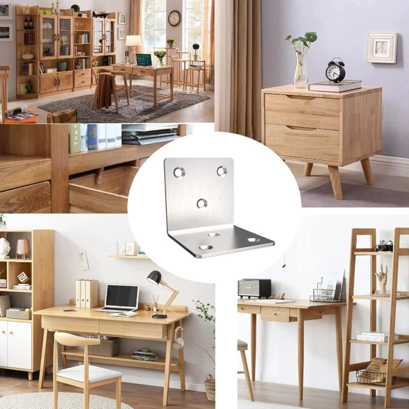 

Thickened L-shaped corner code reinforcement angle iron fixing bracket furniture repair and reinforcement connectors.