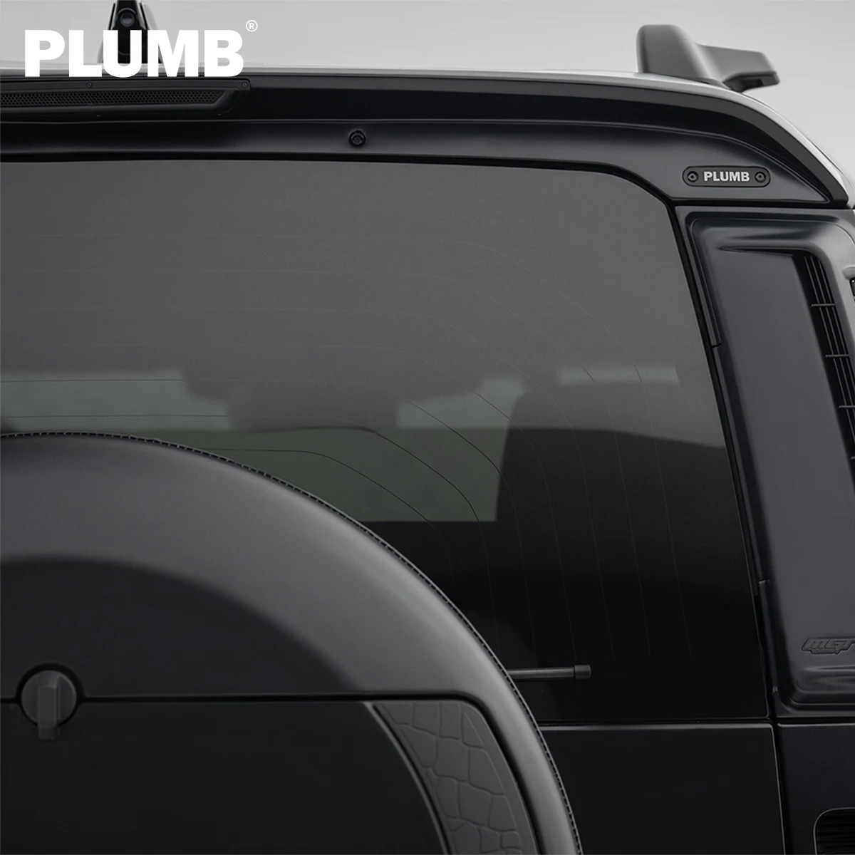 PLUMB-MGT Rear Wing with High-Mount Brake Light for Land Rover Defender 90/110/130