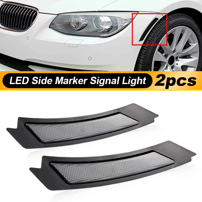 For BMW E90/E91 LCI 3 Series 4 Door Sedan/5 Door Wagon (Does NOT fit M3 Models) 09-11 Front Side Bumper Marker Reflector Light