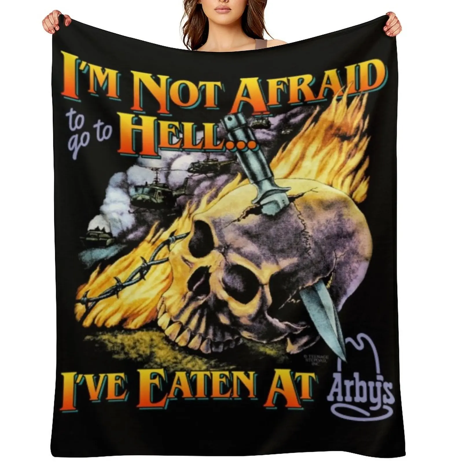 

Arbys T-ShirtHell Arbys Throw Blanket Luxury St Cute decorative Kid'S Blankets