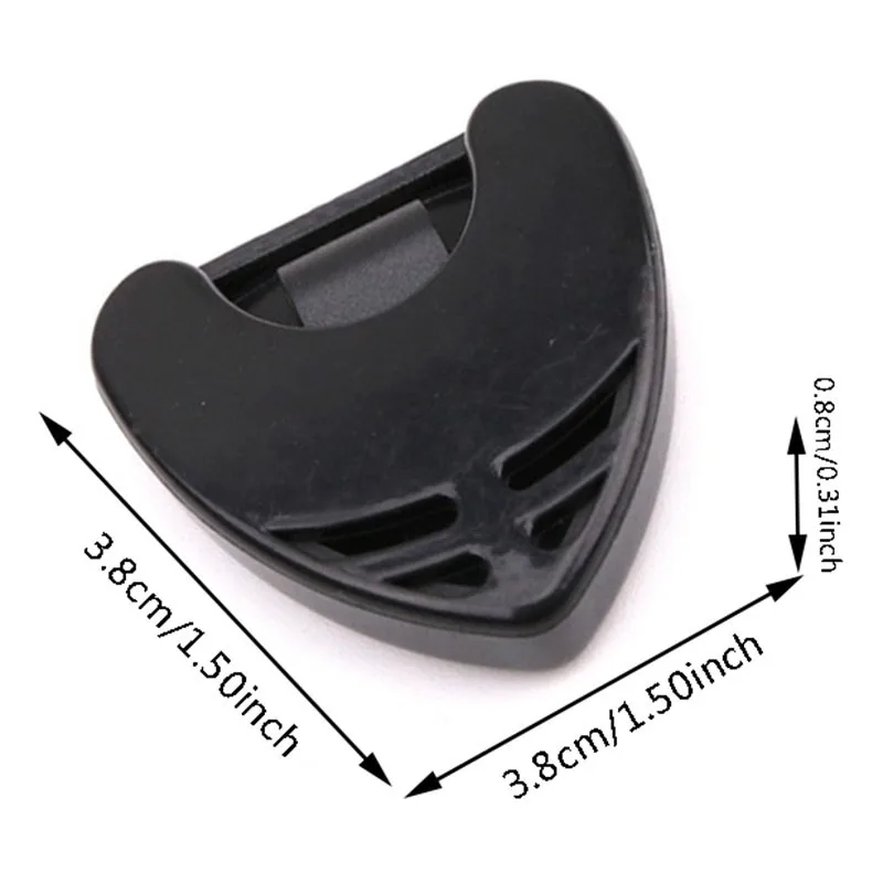 1/5/10Pcs Guitar Pick Holder Plastic Plectrum Case Mediator Quick Storage Self Adhesive Triangle Shape