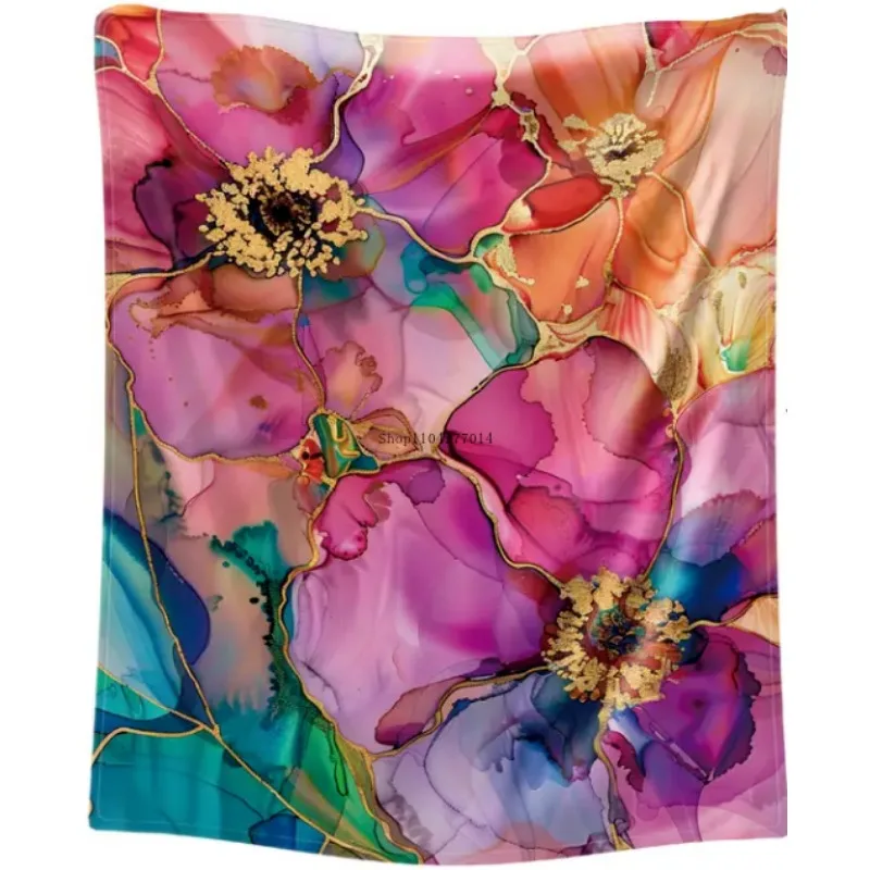 

Beautiful floral blanket, soft and comfortable for bed, sofa, office, gift, camping and travel, suitable for all seasons