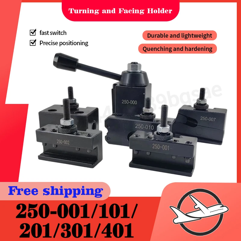 

250-000 American Quick Change Five Piece Lathe Cutting Tool Holder Compatible With 001/101 Cnc Lathe Integrated Set 002