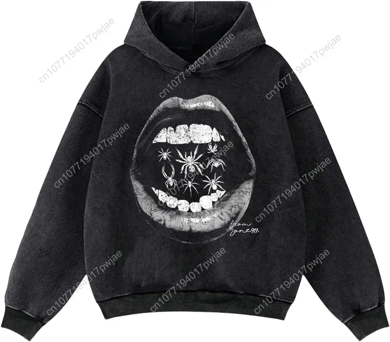 

SOLY HUX Men's Graphic Hoodies Oversized Drop Shoulder Long Sleeve Streetwear Vintage Pullover Sweatshirt