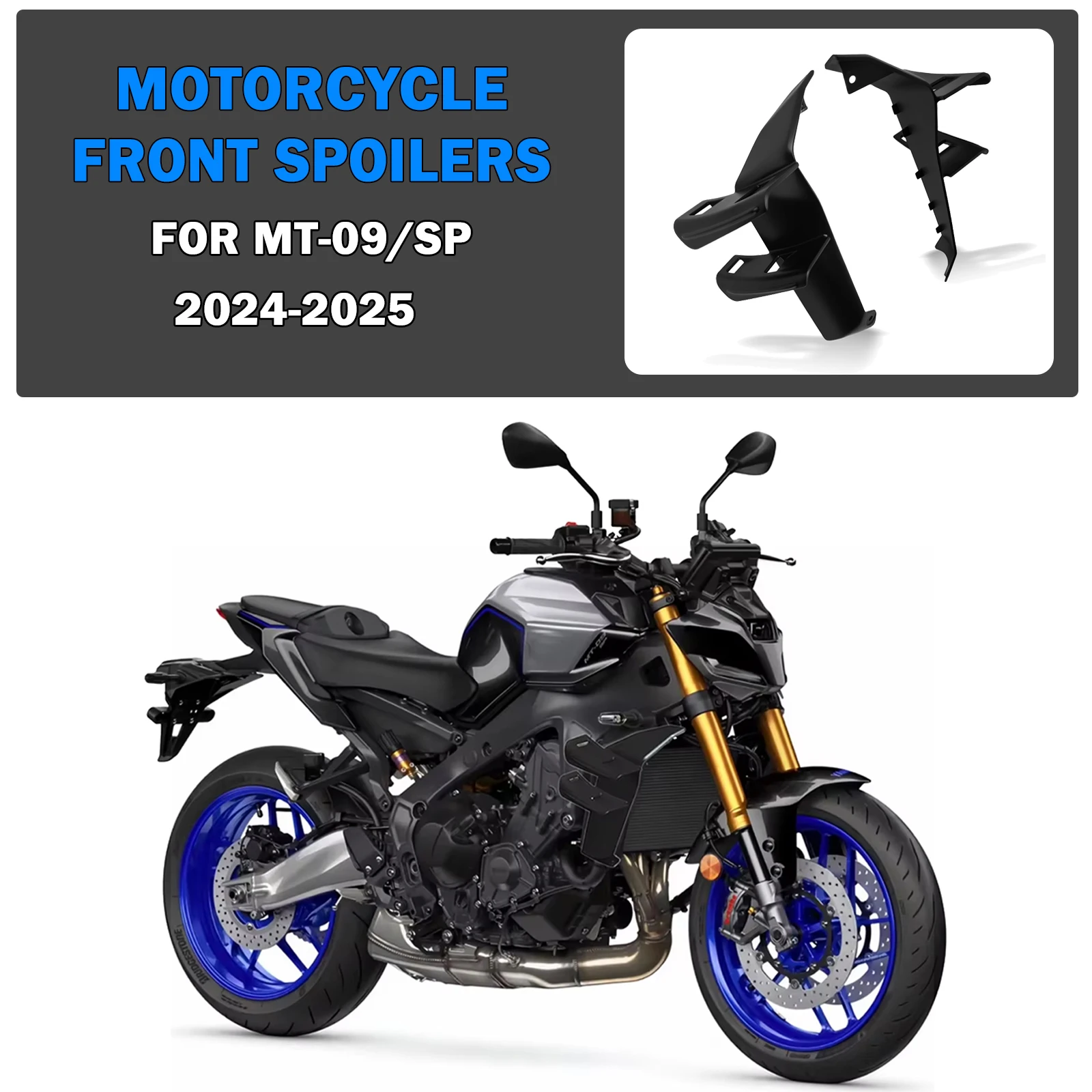 

For MT-09 MT09 SP 2024 2025 Side Fairing Side Spoiler Motorcycle spoiler Aerodynamic Winglet Fixed Wing mt09 2025 2024