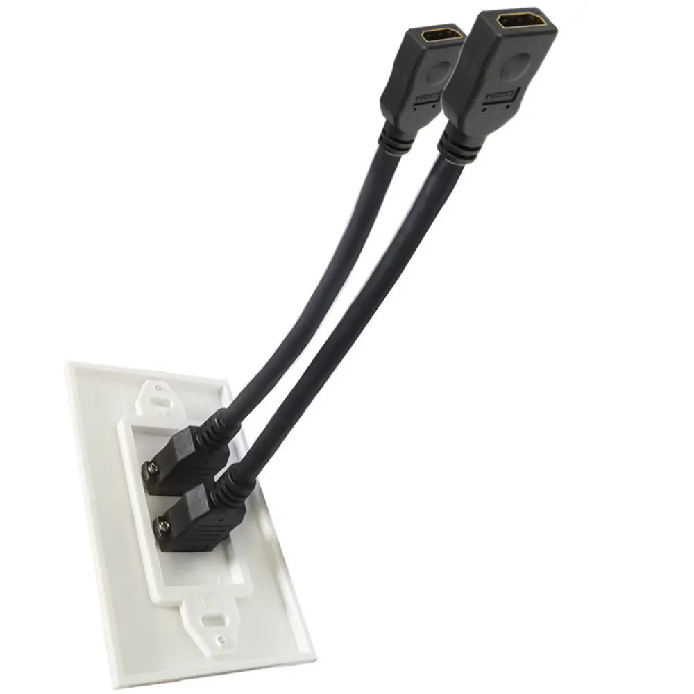 8K 2.1 Version 48Gbps 60Hz HDMI Compatible High-Definition Panel Wall Plug Welding Free Suitable for Engineering Wiring