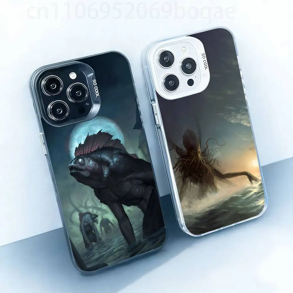 

Cthulhu Mythos Case for iPhone17 16 15 14 13 12 11 Pro Max Plus Air 16E X XR XS Max Hard Shockproof Bumper Cover