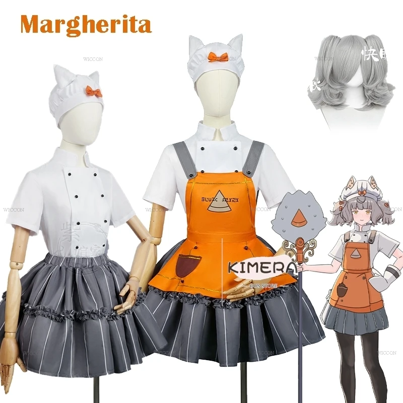 

Wuthering Waves Trattoria Margherita Cosplay disfraz adulto mujer Game Wuwa Outfit Costume Wig Women Halloween NPC Roleplay