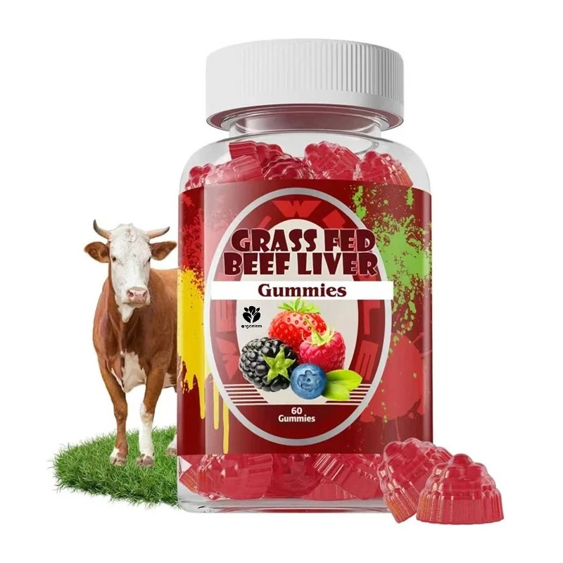 

Мармеладные жевательные конфеты с говяжьей печью, энергия, иммунитета и комплексное здоровье - без ГМО, без глютена, 60 капсул