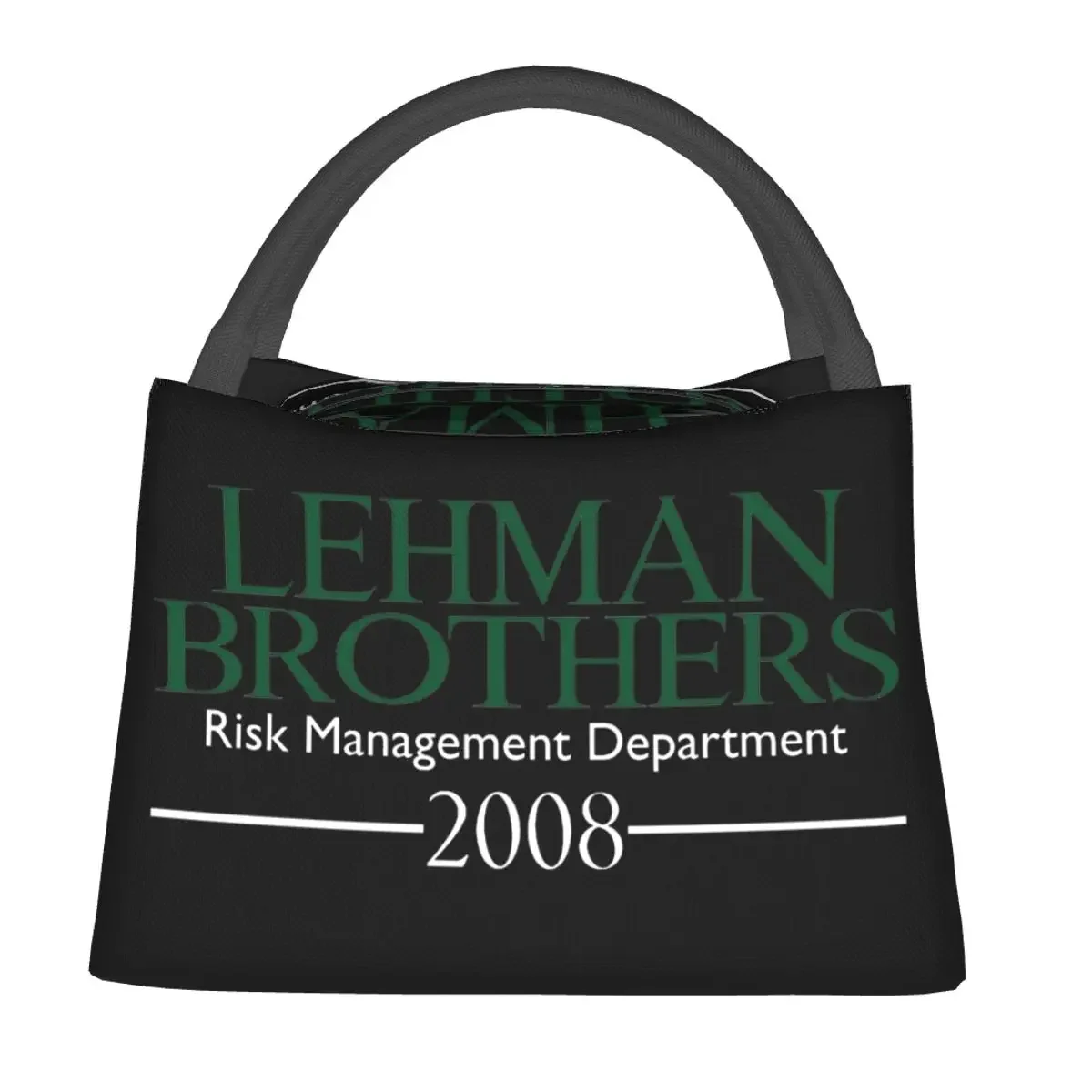 Lehman Brothers Risk Management Department 2008 Lunch Bag Portable Insulated Oxford Cooler Bags Thermal Cold Food Lunch Box