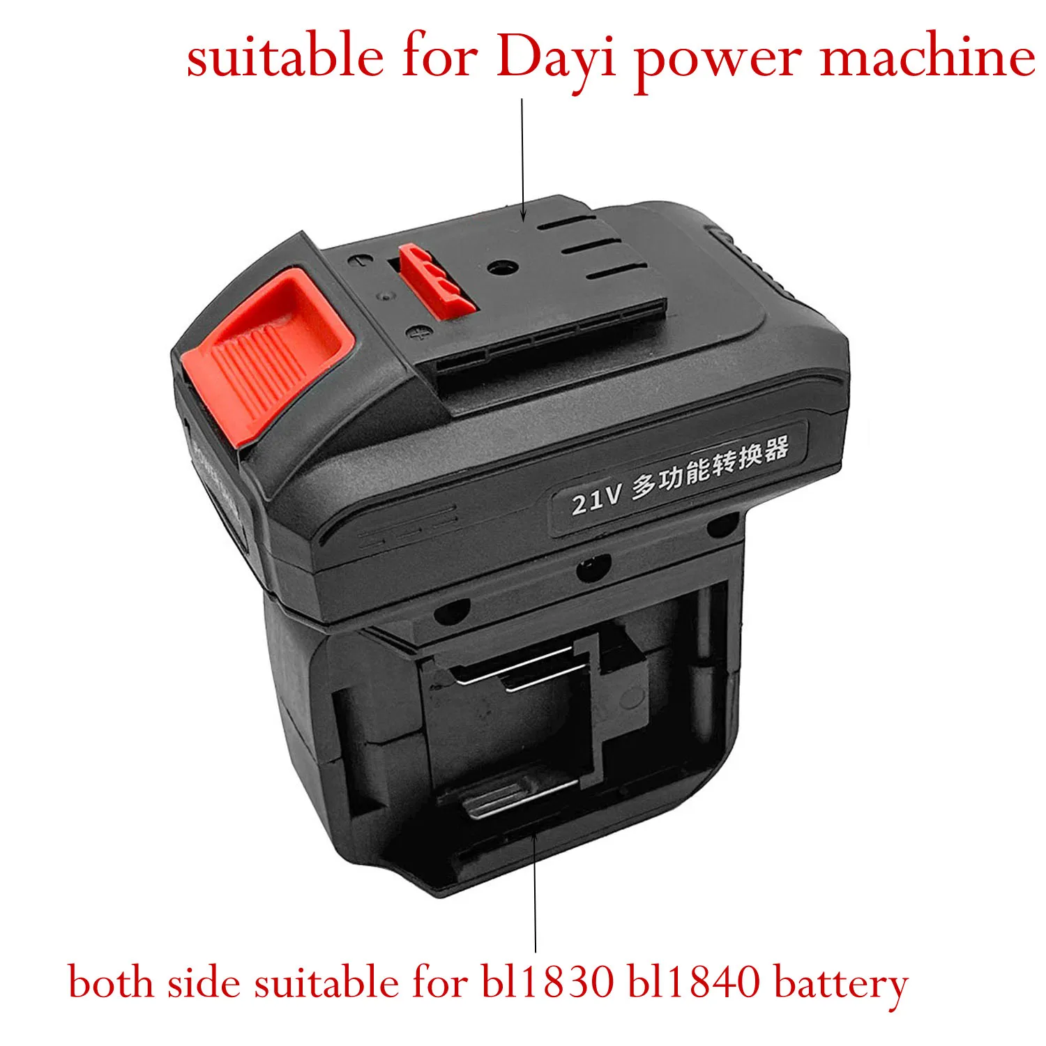 

18V Battery Adapter Battery Adapter For Home Repair 135*100mm External Charger For Battery Strong Battery Life