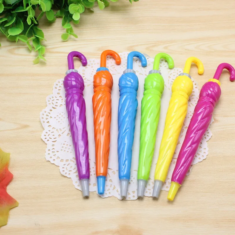 50pcs Japanese and Korean creative stationery umbrella ballpoint pen candy color ballpoint pen primary school student prize