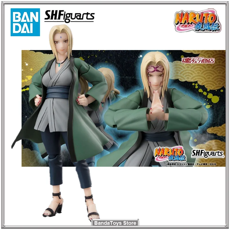 In Stock Original Bandai S.H.Figuarts SHF Tsunade The Legendary Medical Ninja of The Hundred Great Masters Anime Model Toys