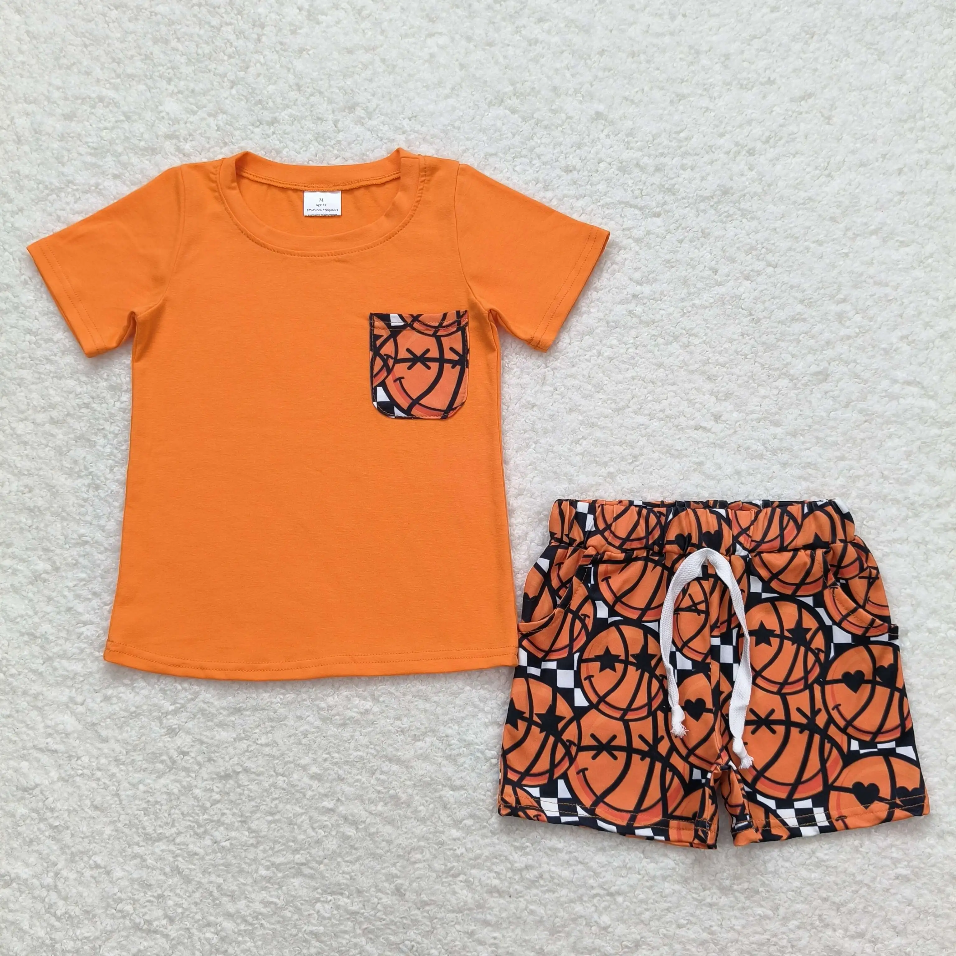 Groothandel Baby Jongen Zomer Set Kinderen Korte Mouwen Eend T-Shirt Katoen Peuter Baby Geborduurde Camo Shorts Kids Outfit