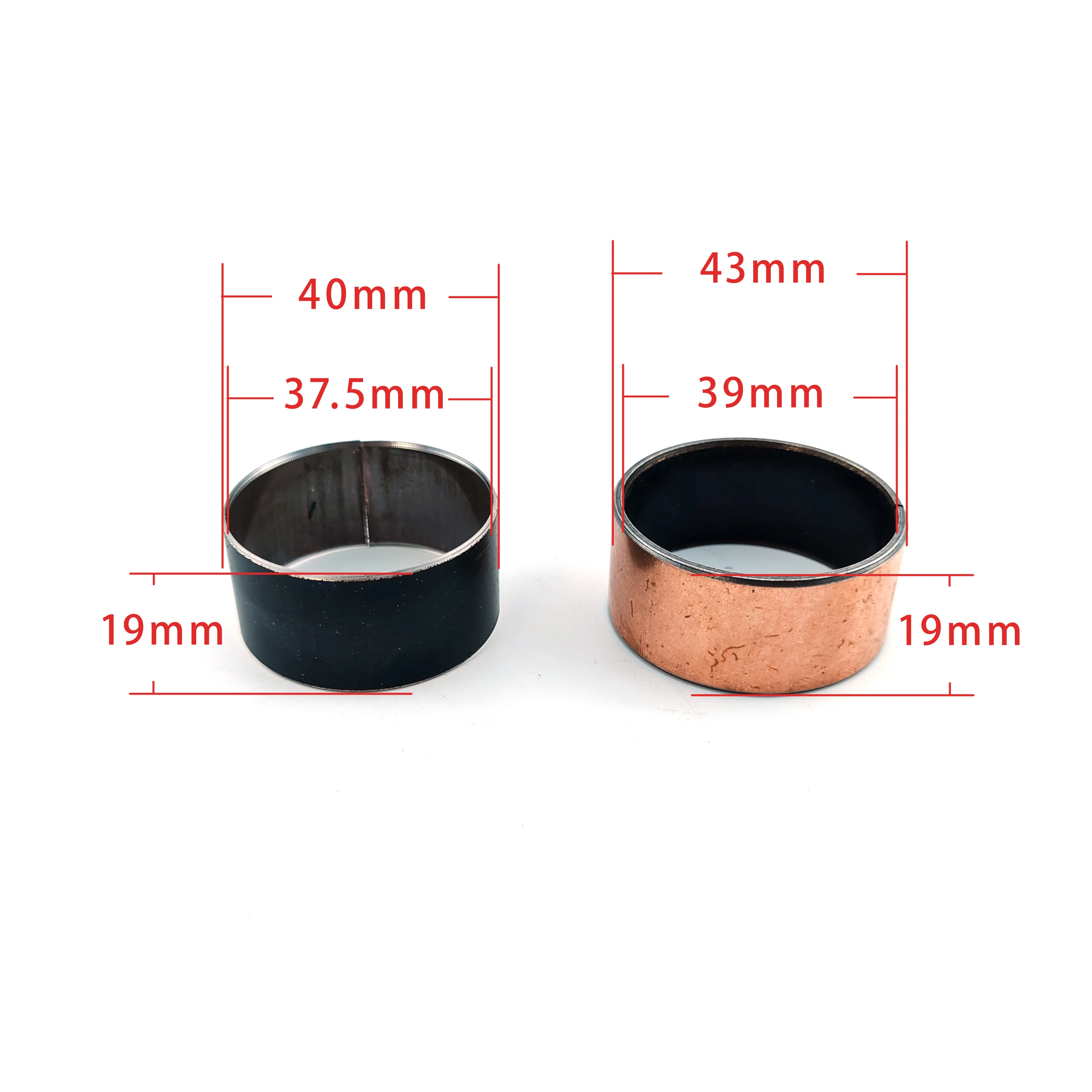 For Yamaha YZF R7 MT09 MT-09 XSR900 XSR 900 FJ09 2014-2025 Front Fork Bushings External Guide Rails Shock Absorption Up Down