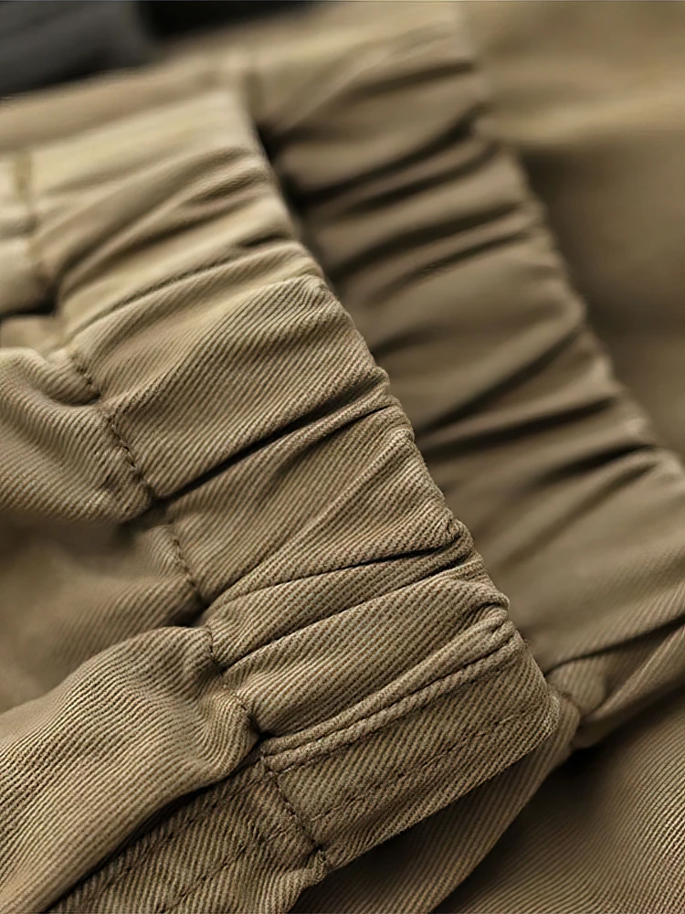 Casual Sport Cotton Jogger Pants Men Outdoor Plain Baggy Cargo Sweatpants Wide leg Oversize Hiking Trousers