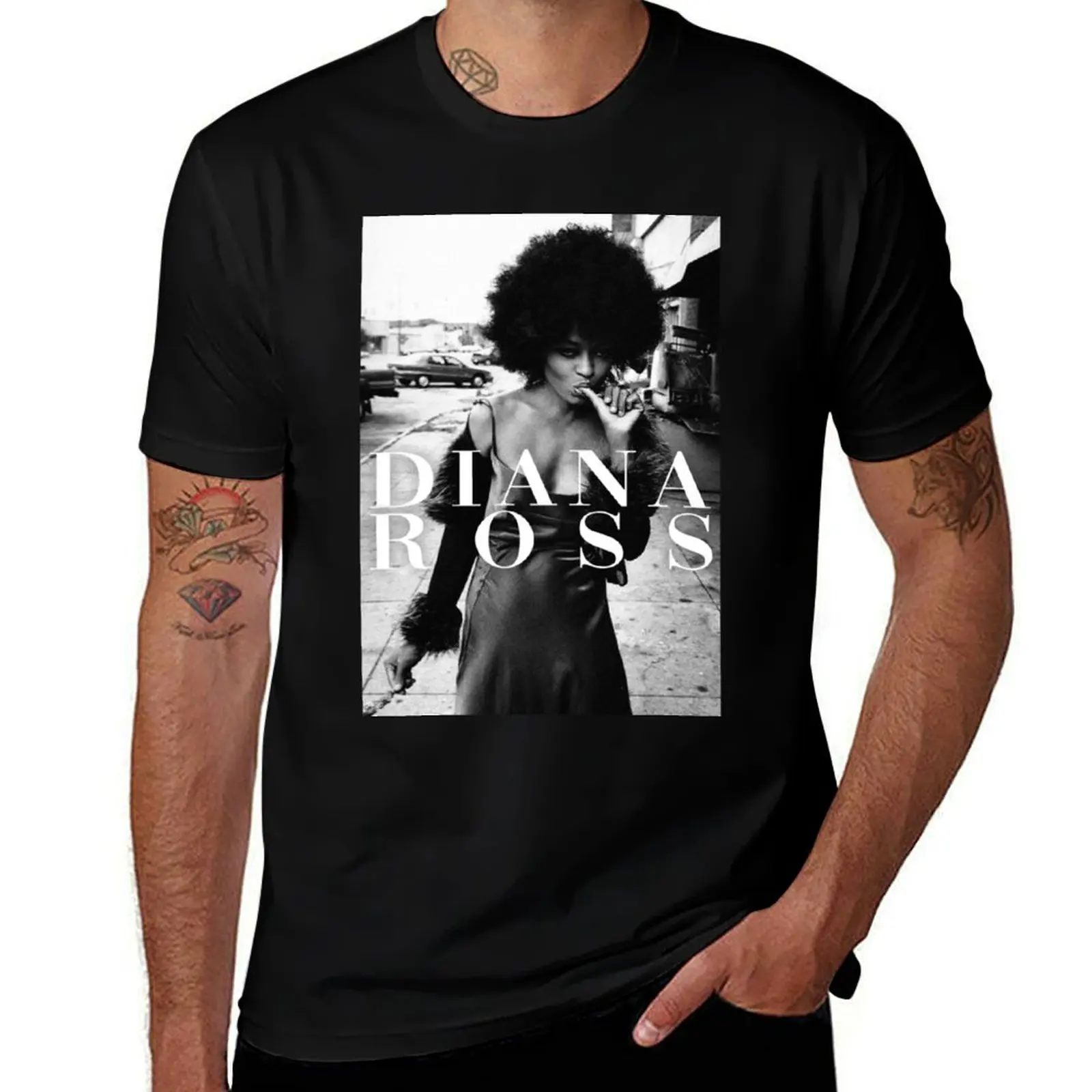 

Diana-Ross T-Shirt luxury clothing labubu sublime oversize t-shirts man korean fashion men workout shirt