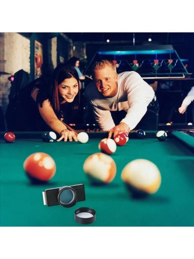 

C4DE Portable Pool Chalks Holder with Fixed Clip Billiard Chalks Case Billiard Cue Chalks Box Snooker Tool Accessories