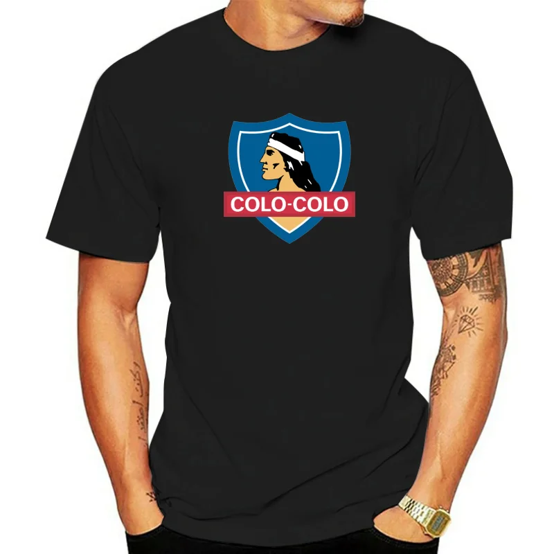 Мужская футболка Colo Colo Chile, летняя модная футболка Camiseta Football Futbol Soccer Blanco Y Negro