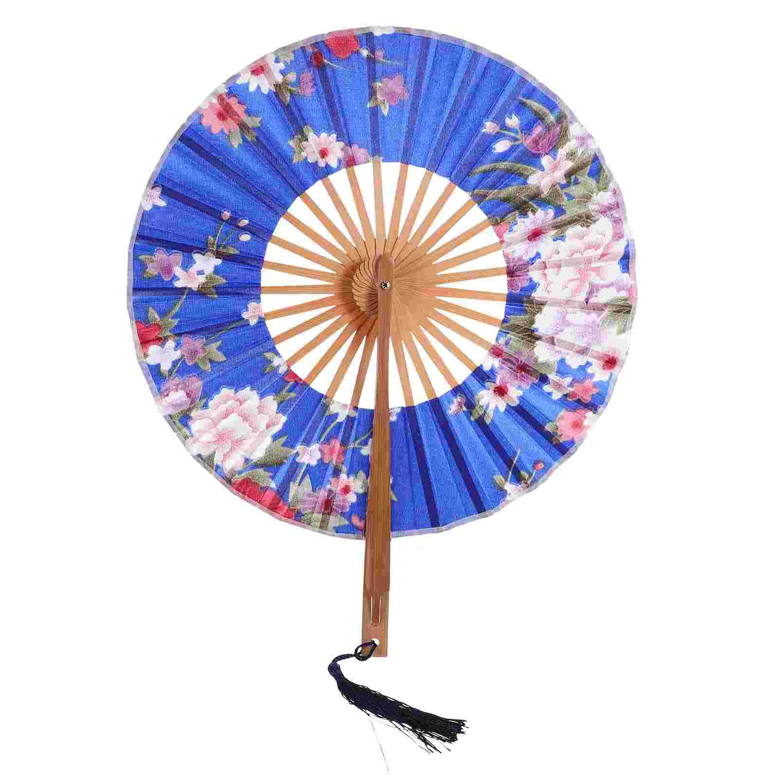 

Ancient Fan Folding Hand Fans Handheld Round Chinese Performance Dancing Paper Retro