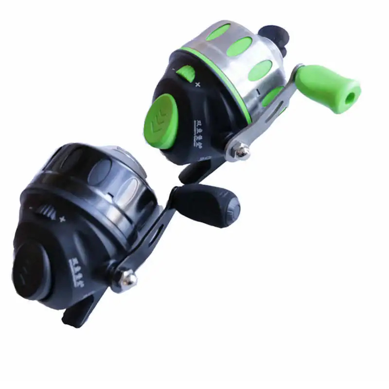 JG35 Genuine Double Fish Fortress Fishing Reel Black/Green Speed Ratio 4.3:1 Metal Fishing Reel Outdoor Hunting Fishing Artifact