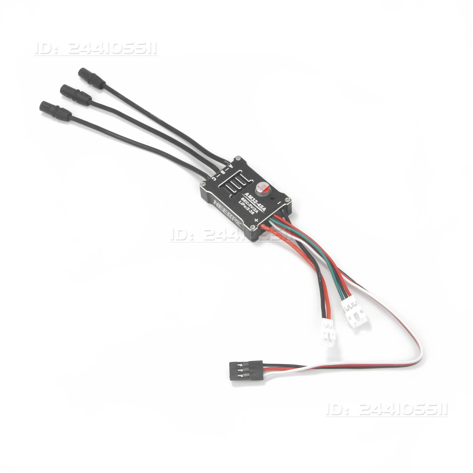 NEEBRC AM32 45A Brushless Metal Waterproof Vehidle Bidirectional ESC MX2.0 Plug for RC Car MN Tank 300/Climbing/Off Road Parts